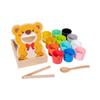 Montessori Baby Concentration Training Set: Ball, Cups, Color Recognition, Matching, Spoon, Hand-Eye Coordination Toy