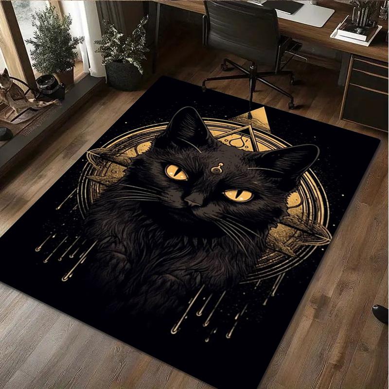 Katze Tier Teppich Haus Teppich Büro Dekorativer Teppich Für Wohnzimmer Schlafzimmer Fußmatte Boden Teppich Computer Stuhl Bereichsteppich