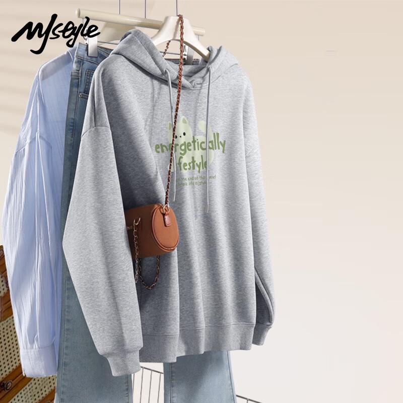 

MJ STYLE Women s Hooded Long-Sleeve Sweatshirt XL