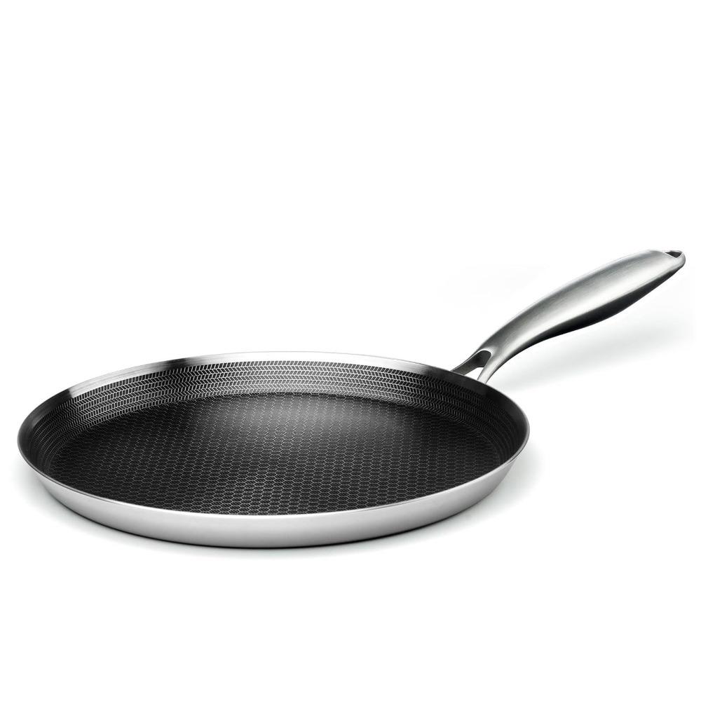 26/28cm Crepe Pan Non-Stick Pancake Egg Pan Thickened Frying Pan Pizza Tray  All Stoves