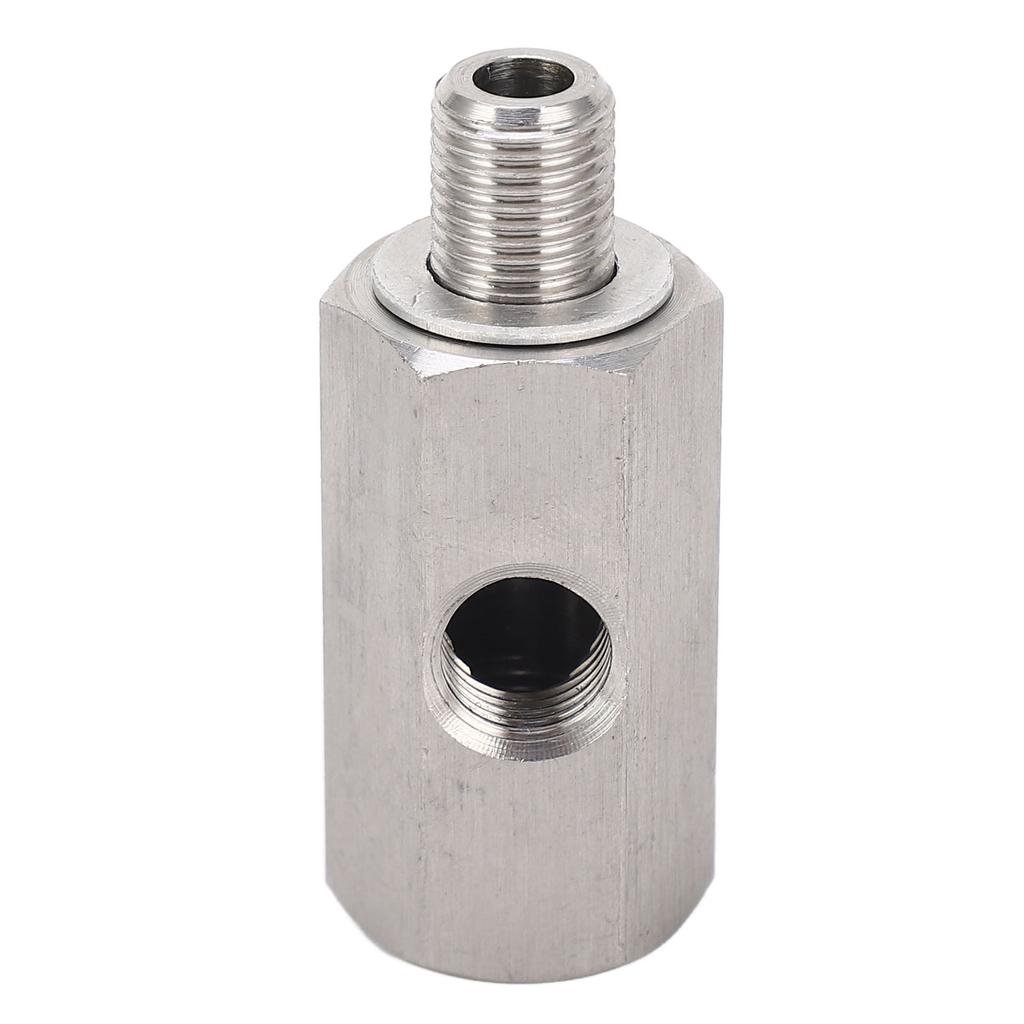 M10x1.0 Oil Pressure Sensor Tee To M10 Adapter Turbo Supply Feed Line Gauge Stainless Steel