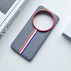 For Xiaomi 15 14 13 Ultra Case  Tricolor stripe PU Leather +TPU Edge Lens Camera Protection Cover for Xiaomi Mi 15 Ultra