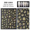 Glitter Snowman Christmas Nail Stickers - Flat Back Adhesive for DIY Nail Art