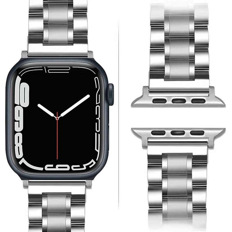 Stainless Steel Strap For Apple Watch Band 45mm Ultra 2 49mm 41mm 40mm 44mm Metal WatchBand For Iwatch Series 9 8 7 6 5 Bracelet