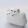 New Simple Fashion Antler   Copper Jewelry Personality Branch Popular Leaf Opening Rings   R039