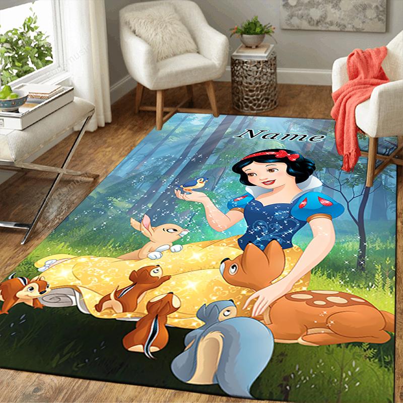 Custom 1Pc Snow White Seven Dwarfs Rug Office Carpet Indoor Outdoor Entrance Doormat Nonslip Soft And Comfortable Living Room D916251