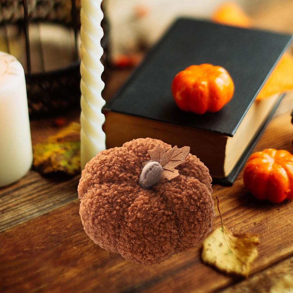 Artificial Pumpkin Realistic Table Centerpiece, Decorative Halloween Decor, Faux Fruit Display for