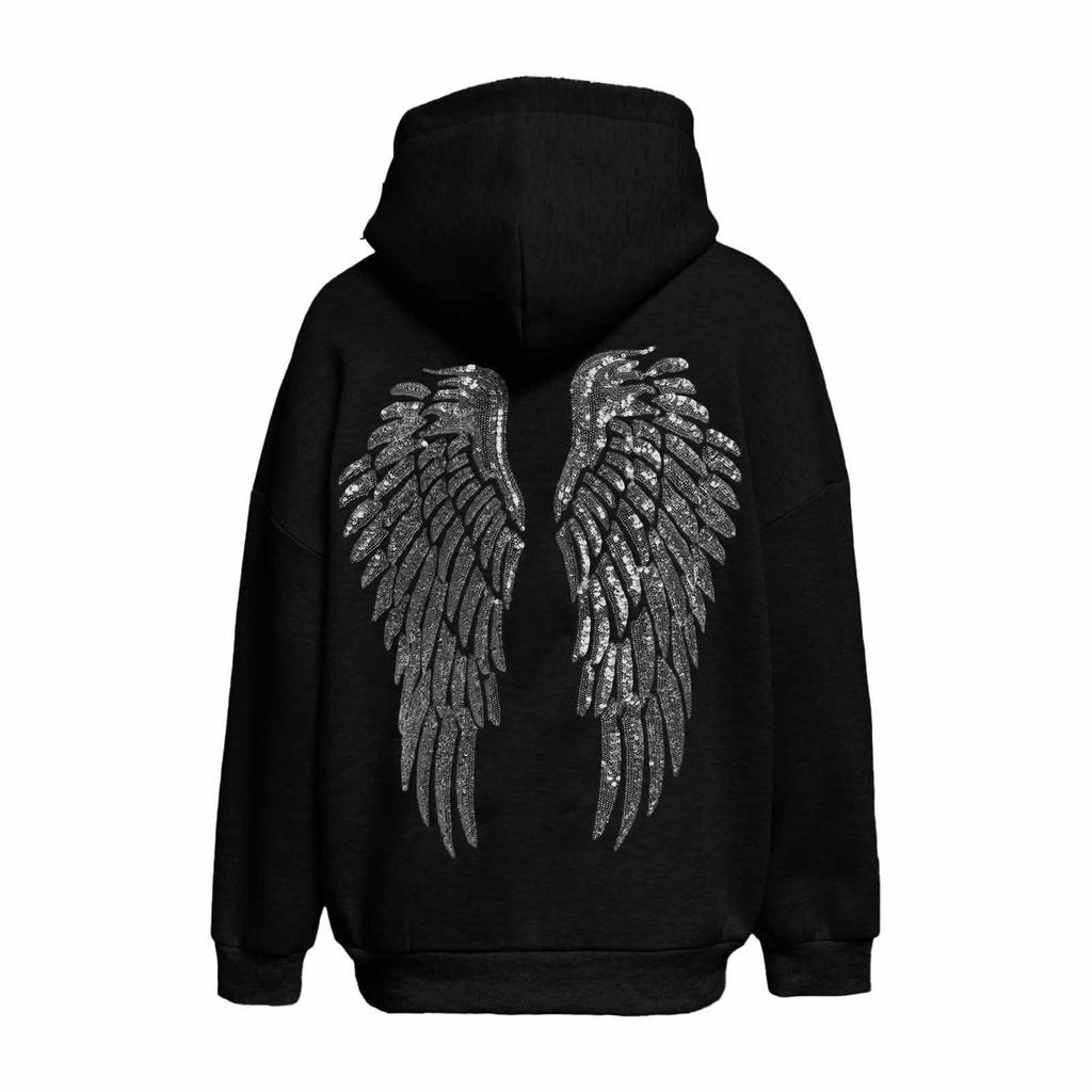 Women's Casual Round Neck Long Sleeve Sweatshirt Color Sweatshirt