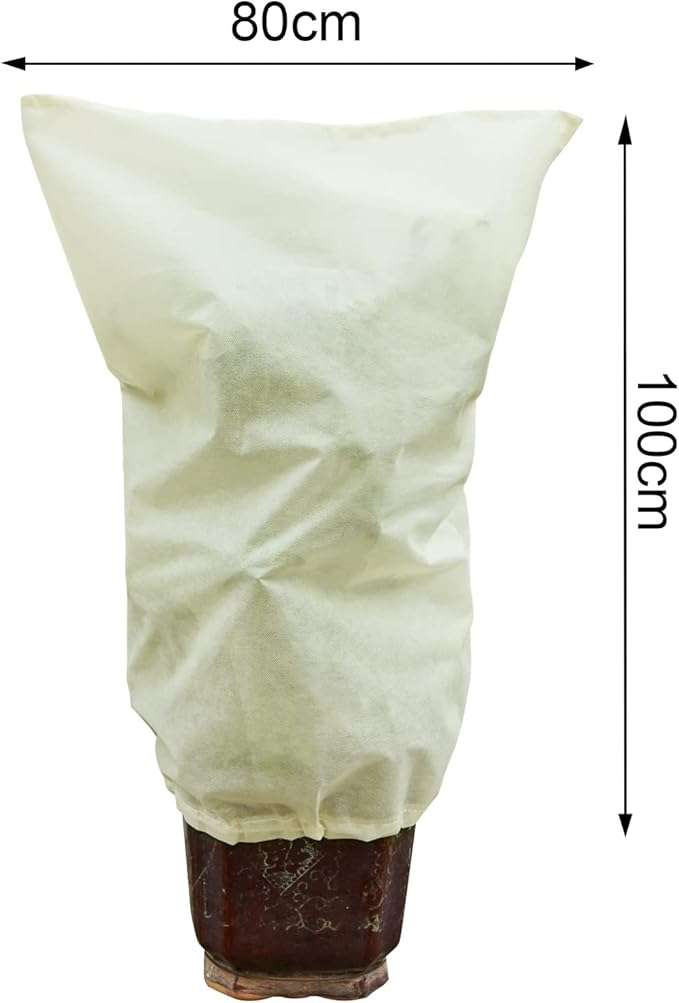 Agrotkanina kaptury ochrona roślin przed mrozem 80x100cm 50g/m² 2szt