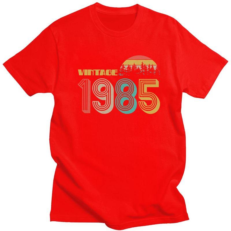 Модная винтажная футболка 1985 года  Солнце Дикой природы , 40-й день рождения, мужская, уличный стиль, 100% хлопок, приталенная, подарок S