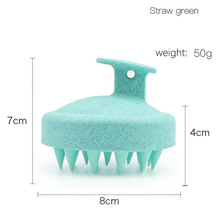 1pc Silicone Shampoo Brush Body Massage Brush Bath Shower Brush Salon Hairdressing Tool Scalp Massage Comb Hair Washing Comb
