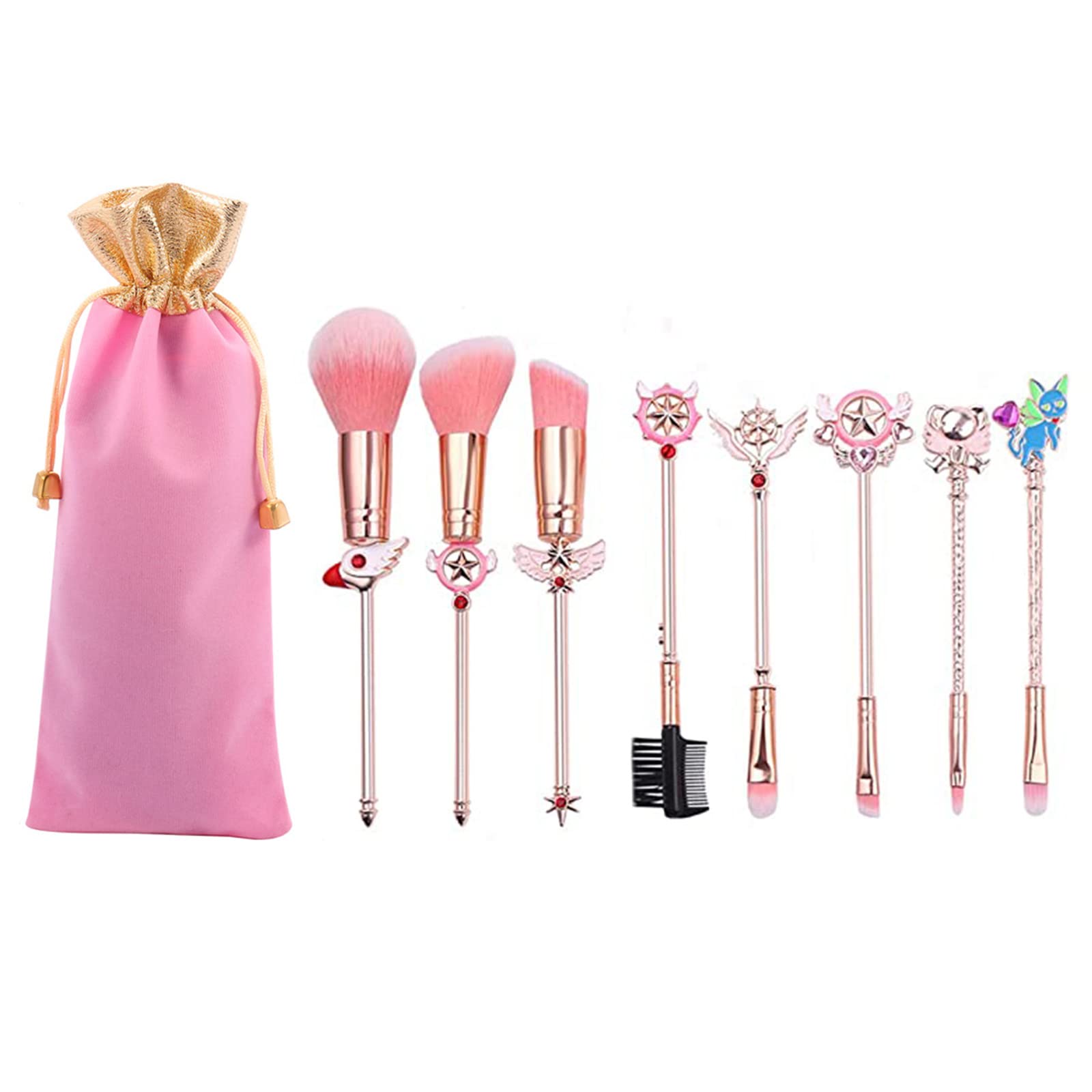 

Расческа Cardcaptor Набор кистей для макияжа Кисть для теней Набор кистей для макияжа Набор кистей Iku Кисть для теней Кисть для бровей Кисть для пудры Кисть для макияжа Кисть для макияжа золотой