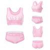 Unisex Bralette Set To Sissy Cotton Camisole and Size L [LittleForBig] 2-Piece [Welcome World] Panties, Pink,