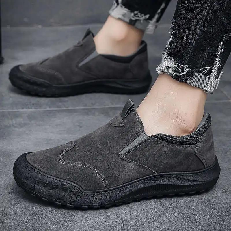 Fashion Lace-free In The Forest Yellow Basketball Man Flats Men's Sneakers Black Sports Shoes Brands Holiday Sneakeres