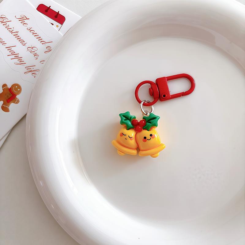 Christmas Cartoon Cute Keychain Santa Claus Elk Snowman Pendant Keyring Backpack Hanging Decoration Year Party Gifts