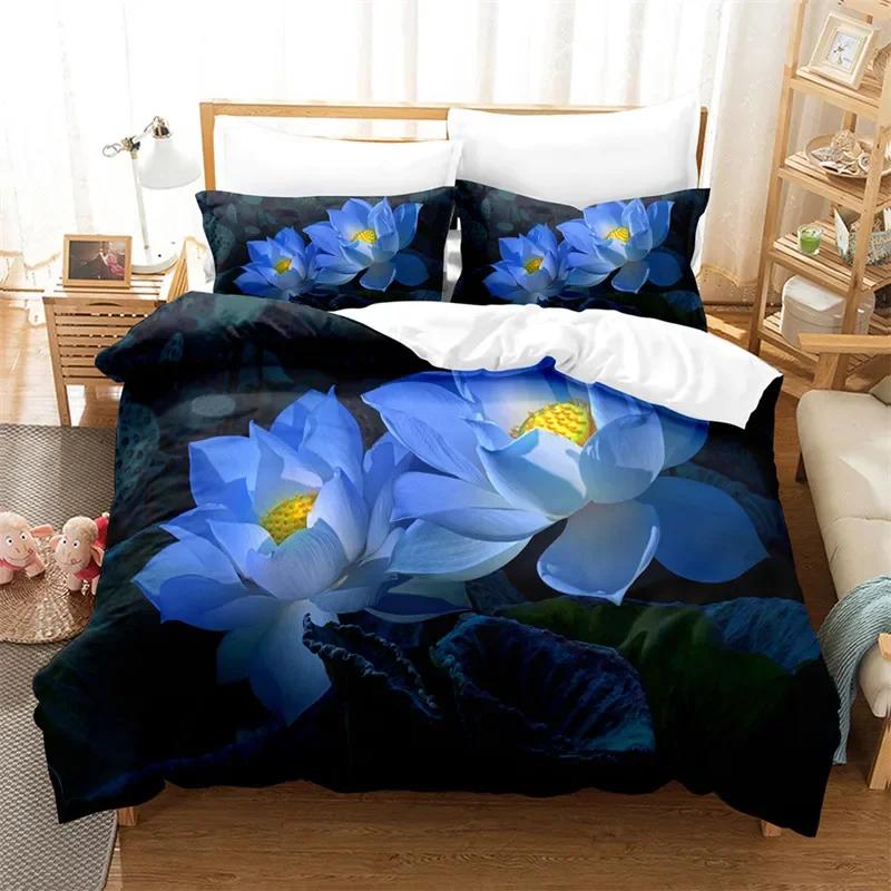 Comforter Sunflower Twin Full King Size Botanical Plants Comforter Microfiber Nature Floral Bedding Set