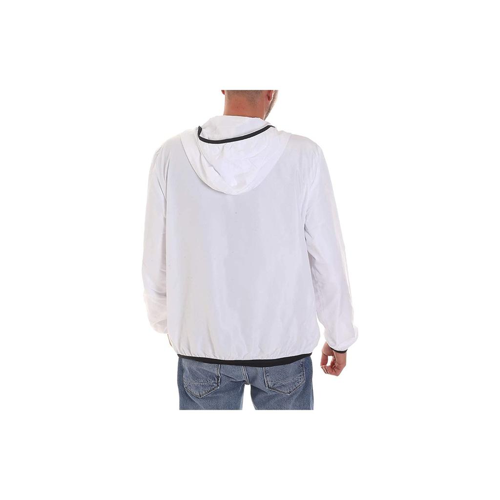 Emporio Armani Solid Color Hooded Long Sleeve Sweatshirt Men Tops White 8NPB04-PNN7Z-1100