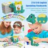 224/510 English Speakiing Flashcards Dinosaur, Sensory, Phonetic, And Visual Learning