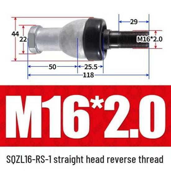 Bent Rod End Joint Bearing with Ball Joint SQ/SQZ5 - Sizes 6 to 22-RS
