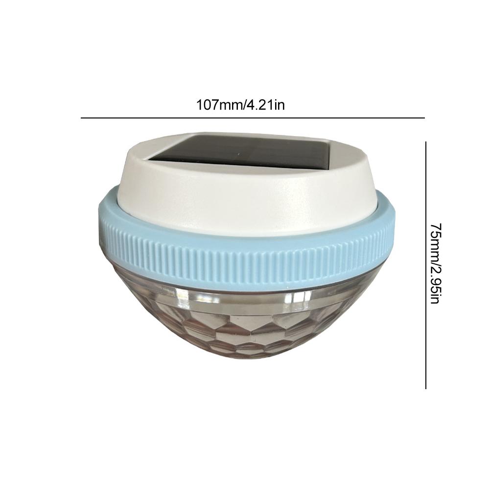Solar Powered Floating Lights RGB Color Changing Rechargeable Pool Lights That Float for Pools Christmas Decoration Party