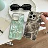 Wasserwellen Handyhülle iPhone 18 Pro Max 17 16 15 14 13 Anti-Drop Galvanisierte Hülle Männer Frauen