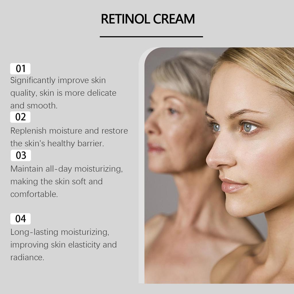Jaysuing Retinol Moisturizing Cream, hydrating and nourishing, gentle skincare, firming anti-aging, delicate smooth - Women's Gifts