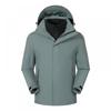Personalized Windproof 3-in-1 Jacket: Solid Color, Custom Logo, Unisex Design, Thick Workwear