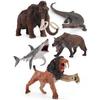Animal Figurine Simulated Desktop Decoration Mammoth Megalodon Dire Wolf Ancient Animals Model Sculpture Educational Toys for Home