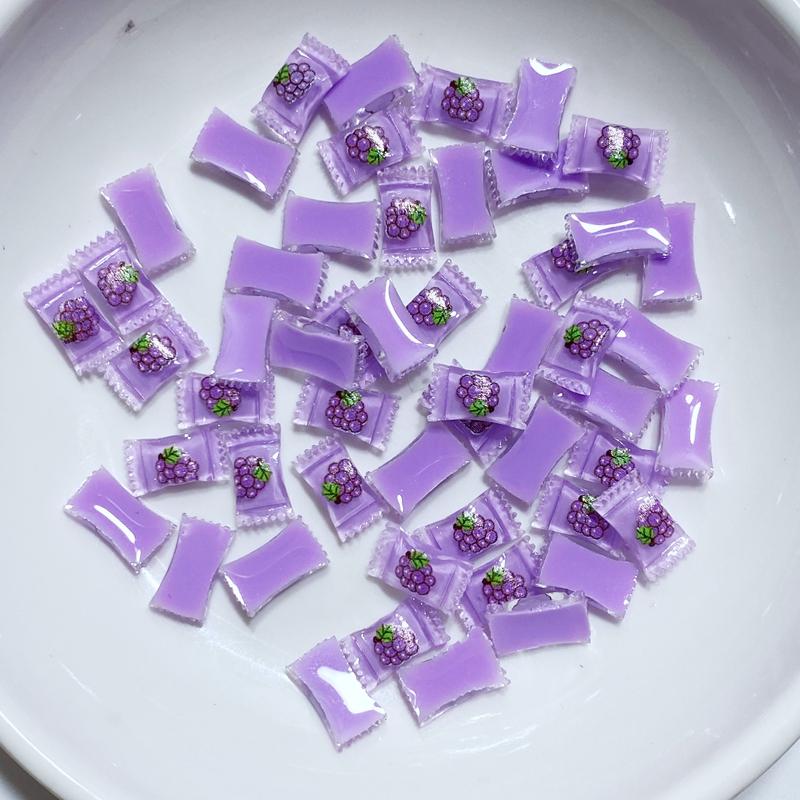 50Pcs New Cute Mini 5*9mm Candy Flat Back Resin Scrapbooking DIY Jewelry Craft Decoration Accessorie