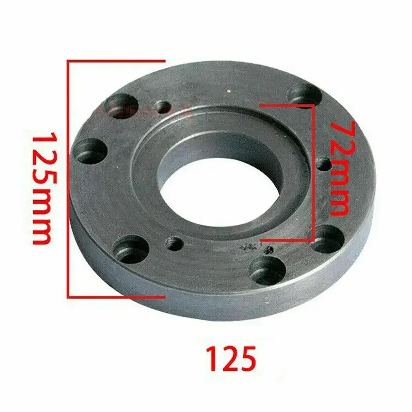100mm Or 125mm Back Connection Plate CNC Lathe Machine Tool Chuck Cover Connecting Plate Lathe Instrument Accessories