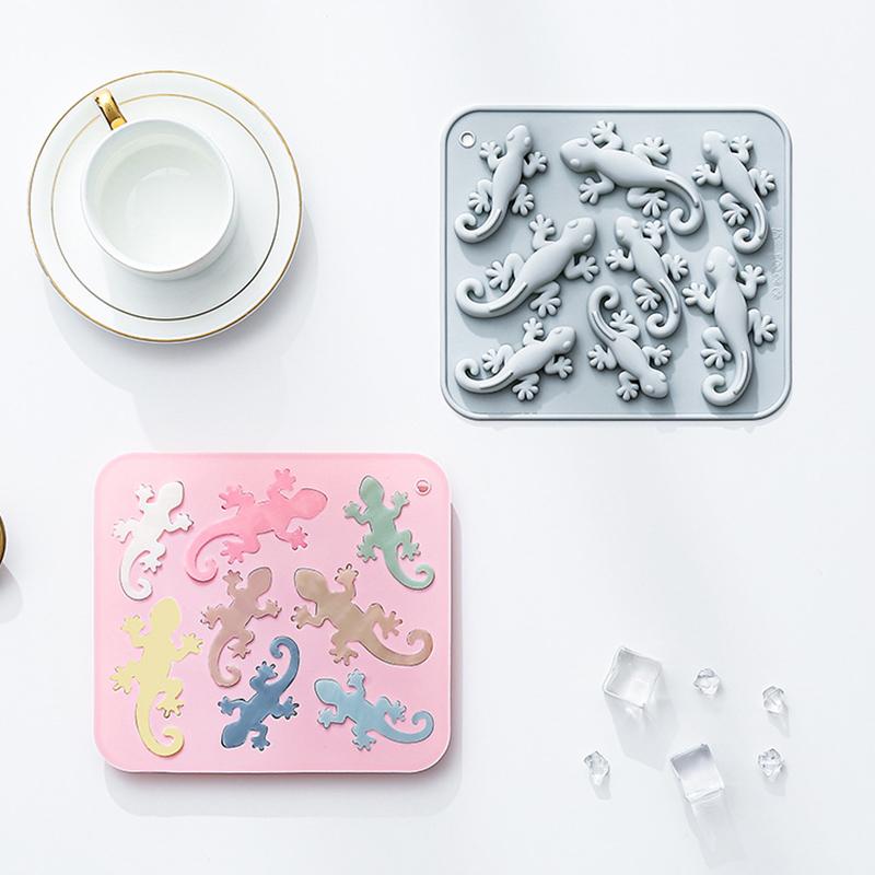 8 Cavity Gecko Theme Silicone Molds Fondant Candy Chocolate Mould Fudge Mold Cake Decorating Tools