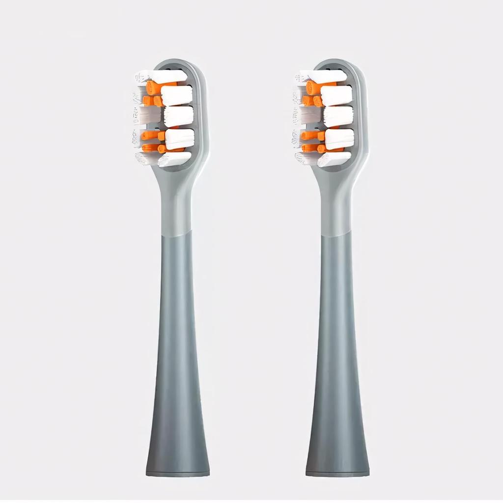 RANVOO Elektrische Zahnbürste, Ersatzbürste, 360 Grad, vollständige Plaque- und Schimmelentfernung, Parodontitis, orale, extra feine Borsten, weiche Bürste, Platz für 2 Stück, Kopf