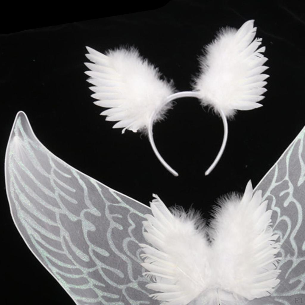 Engelsflügel Kostüm Erwachsene Kinder Prinzessin Cosplay Requisiten Kind Stirnband Fee für