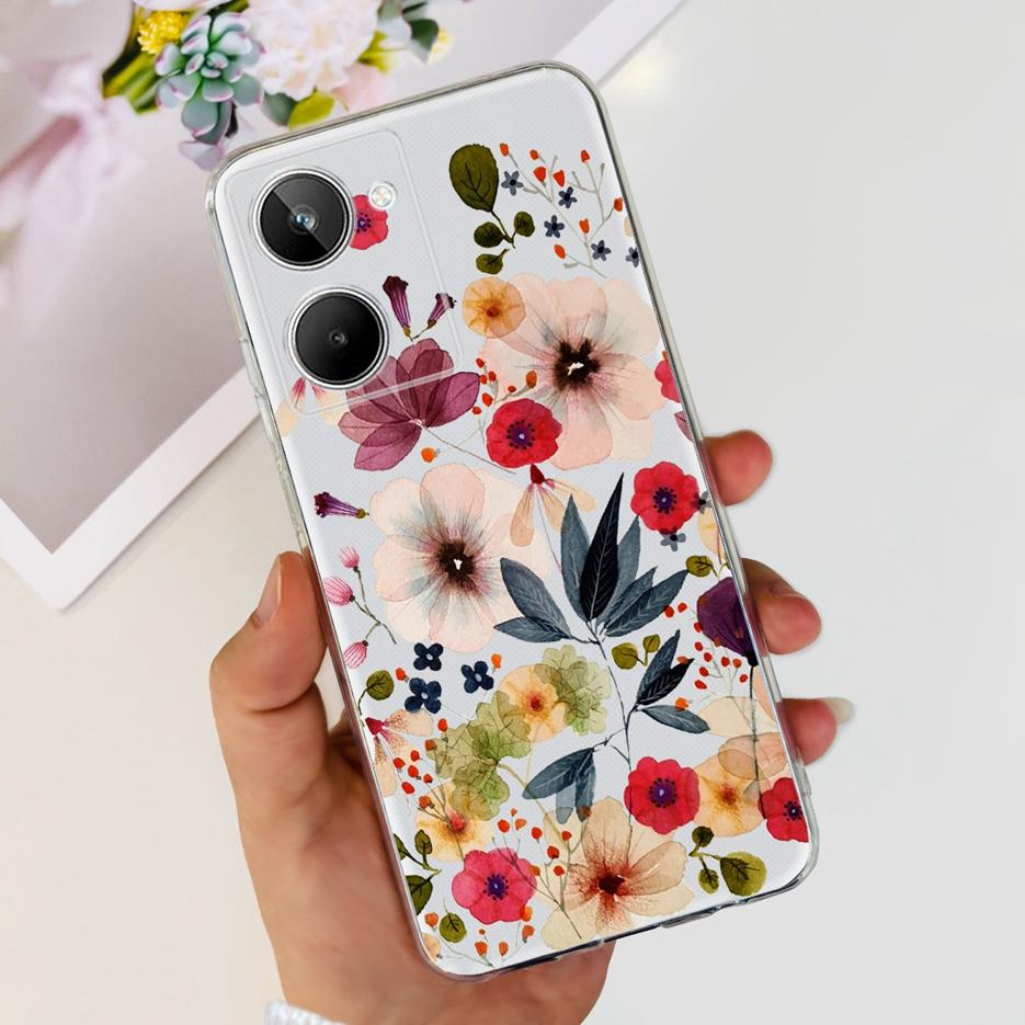 For Realme 10 4G Case Colorful Painted Cover Soft Silicone Phone Case For Realme 10 Pro Plus Realme10 Pro+ Back Cover Coque Capa