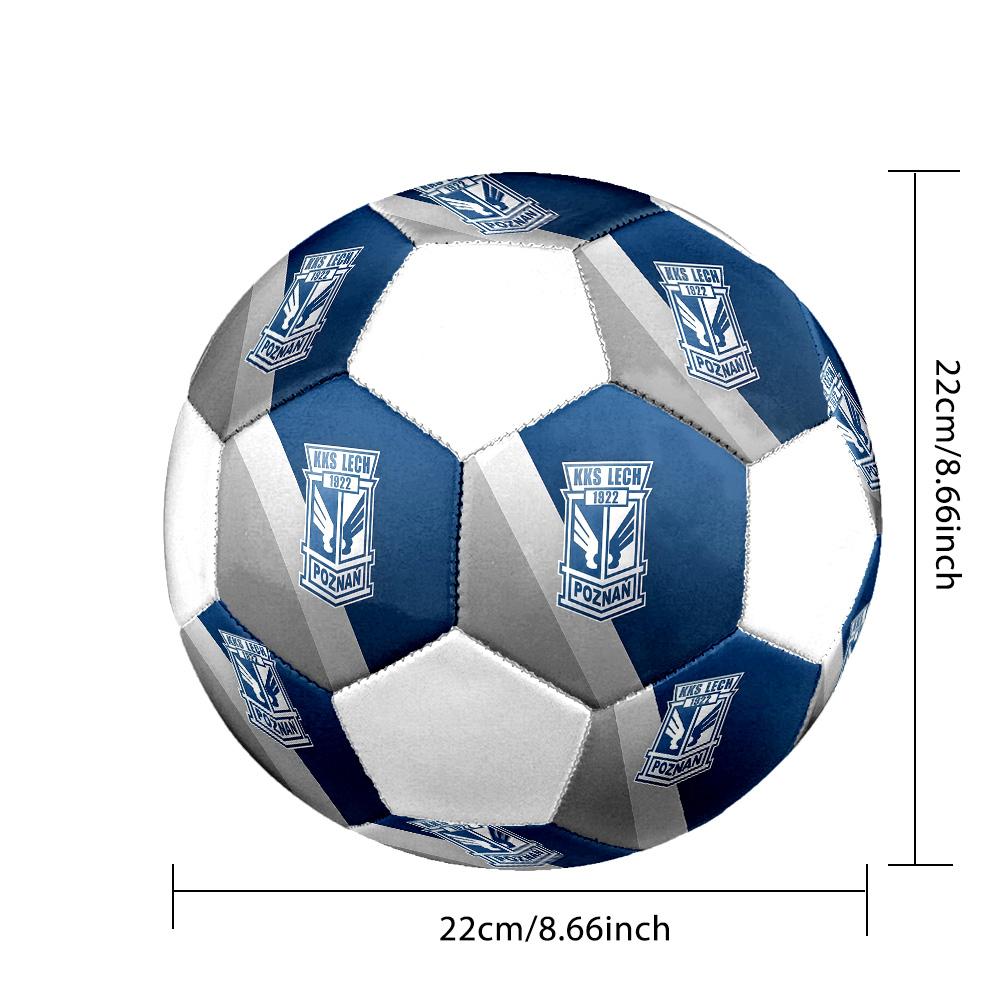 1PC Lech Poznan Poster Size 5 Soccer Ball PrahaIndoor Soccer Ball Colorful All Ages Machine Stitched PVC Competition Ready Durable High-Bounce