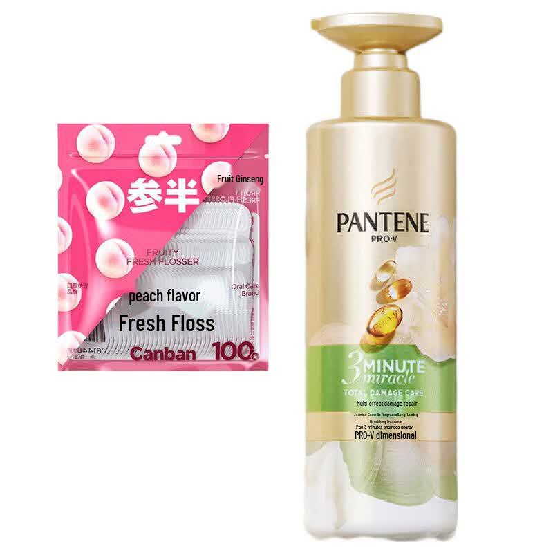 Samban Peach Floss & Pantene Shampoo Bundle
