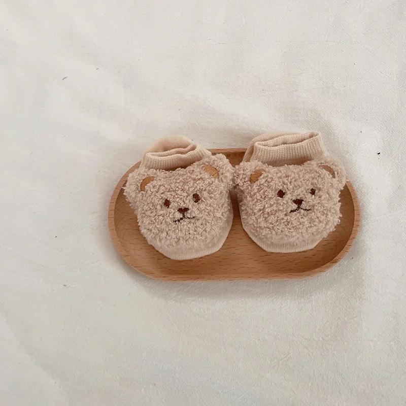 New Kids Boys Girls Short Socks Newborn Baby Cartoon Bear Sock Children Soft Boat Socken Cute Infant Socken Toddler Accessories