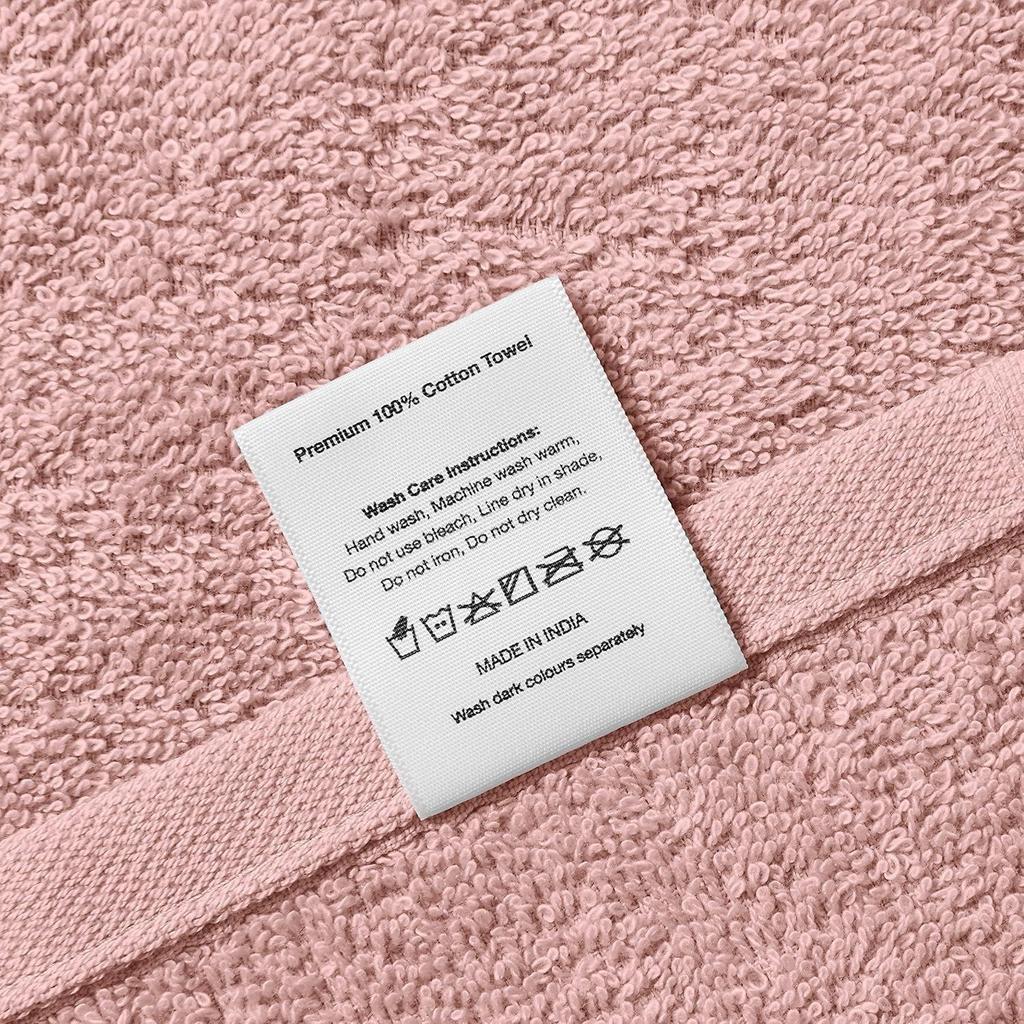 100% Cotton 12 Piece Towel Set, 500 GSM (Turquoise Blue, Olive Green and Baby Pink)