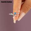 Fashion Simple Temperament Geometric Opening Rings Jewelry