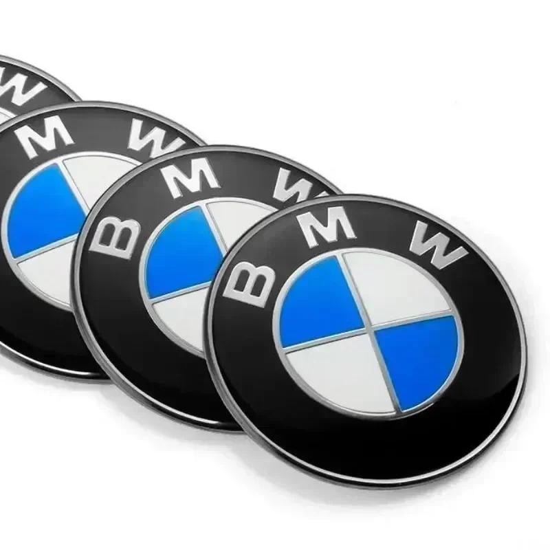 For BMW 5G31Stable Firm Paste 4p 56/65mm Anti Loose Wheel Hub Caps Stickers Car Badge Wheel Center Cover Rim Decal Durable Exterior For BMW