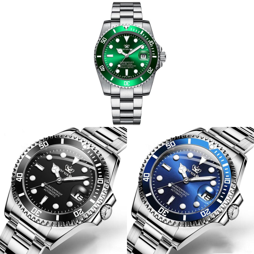 Waterproof Men Quartz Watch With Luminous Hands And Calendar For Daily Use