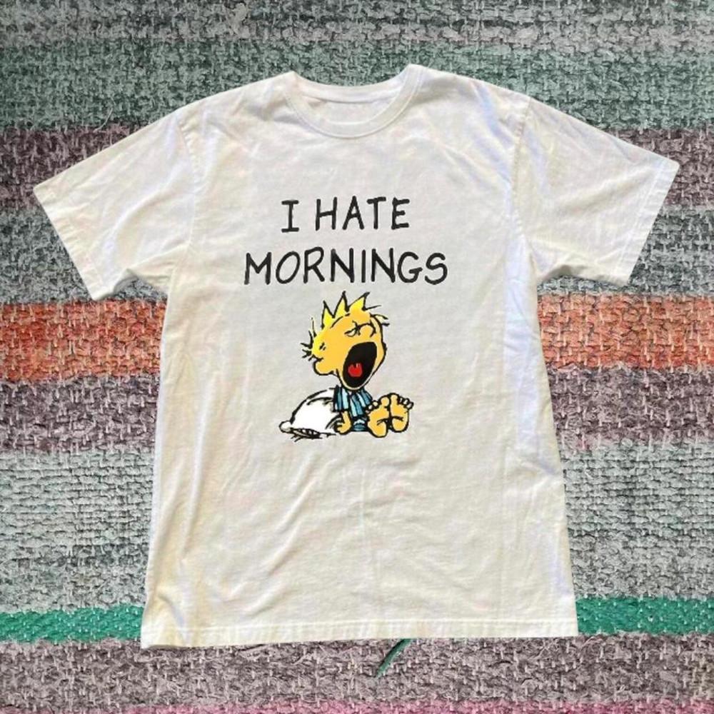 Calvin and Hobbes white graphic tee Unisex T-Shirt XXXL