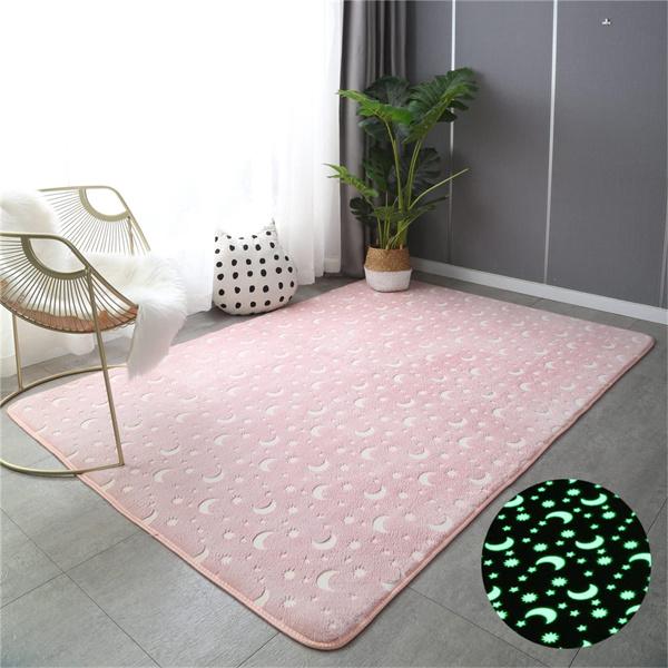 Glow In The Dark Sterenkleed Voor Kinderkamer Grappige Rechthoekige Vloerkleed Mat Voor Woonkamer Slaapkamer Huisdecoratie 40cm x 60cm
