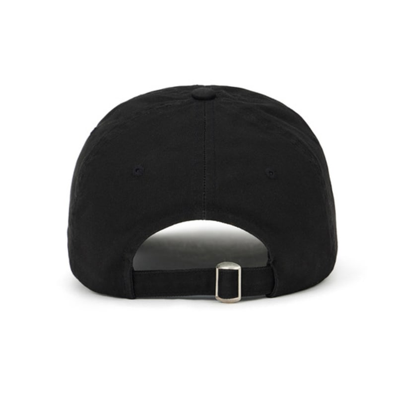 DEINET DEINET WASHED LOGO CAP IN BLACK