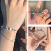 Korean Exquisite Butterfly Chain Bracelet Shiny Zirconia Flower Star Moon Pendant Adjustable Bracelets Women Elegant Jewelry