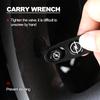 4PCS Lockable Metal Tire Valve Caps with Keychain - Anti-Theft Car Badge Covers Compatible with Opel Corsa/Astra/Mokka/Insignia
