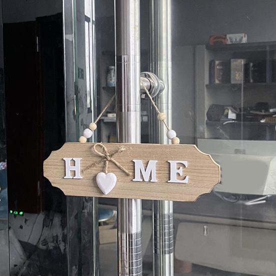 Decorative House Sign with Bow Knot Decor Letter Print Hanging Sign Versatile Door Welcome Sign Home Decoration