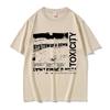 Vintage Distressed Metall Musikalbum Grafik T-Shirts Retro Grunge Textdruck T-Shirts Unisex Oversized Street Kurzarm Tops