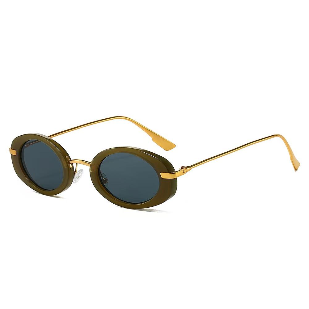 

Retro Metal Frame Oval Sunglasses ladies Men Designer Vintage Round Sun Glasses Luxury Lens Shades UV400 Eyewear