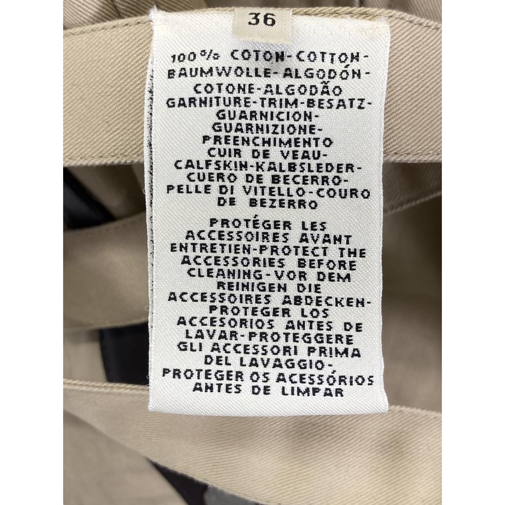 HERMES [/Domestic Regular] Leather/Cotton Switch Sleeveless Top with Belt dress 36 beigeUsed